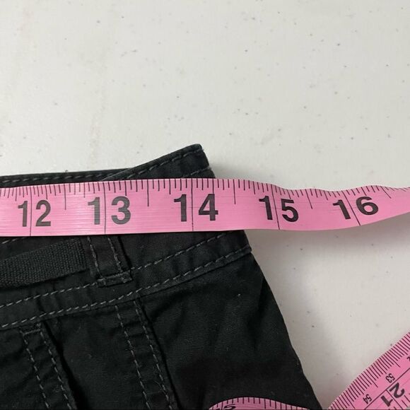 J.JILL Women’s Genuine Fit at Waist Bermuda Shorts Black w/ drawstring sz 8 - Picture 8 of 12